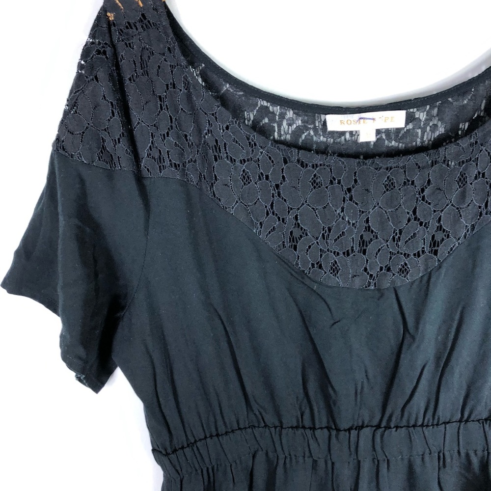 Rosie Pope Maternity Black Dress Lace Pockets 17 - Picture 3 of 6